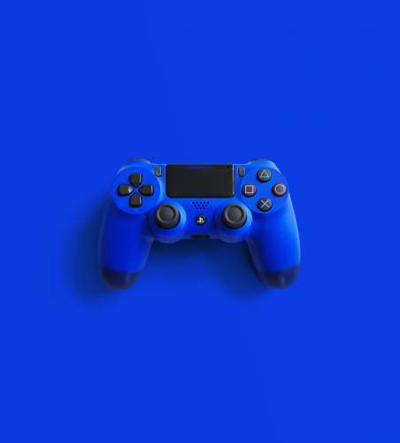  render blue sony ps 4 game controller pad
